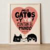 cuadro gatos y yo Cuadros