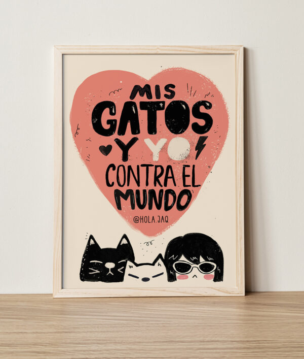 cuadro gatos y yo Cuadros
